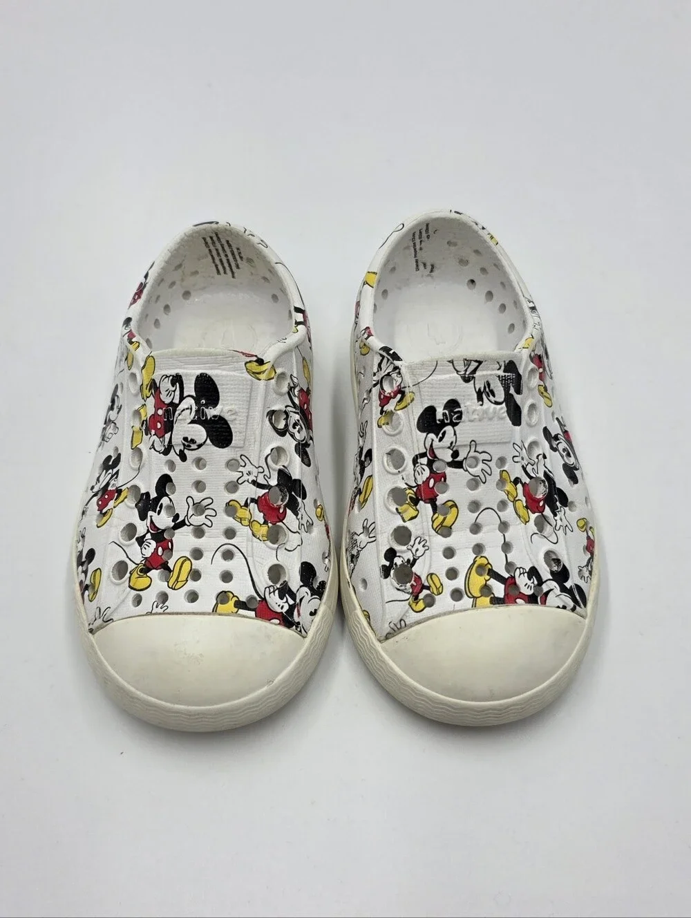 Native x Disney Jefferson toddler Mickey Mouse shoes size 5